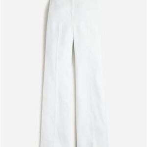J Crew Carolina flare pant in stretch linen blend